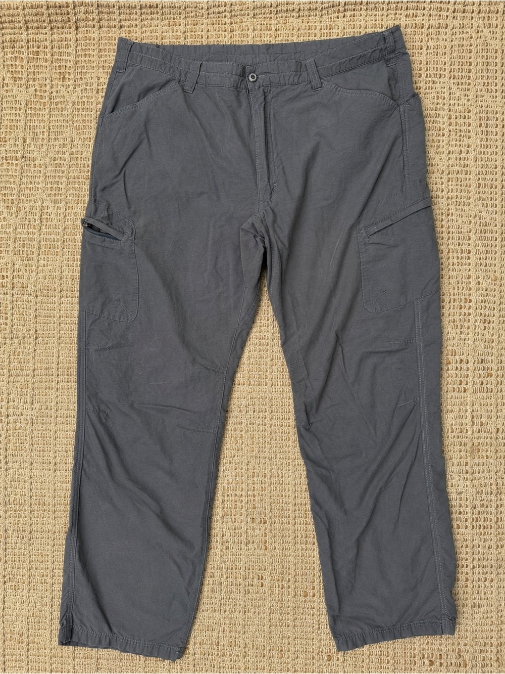 Woolrich Men’s Gray Hiking Cargo Pants 38x30 Outdoor Utility Trail Pants